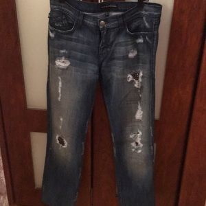 Dark blue woman jeans